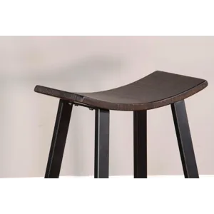 NEWPORT 24"H Stool, Wood Seat