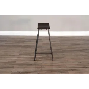 NEWPORT 24"H Stool, Wood Seat