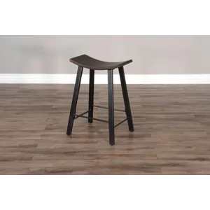 NEWPORT 24"H Stool, Wood Seat
