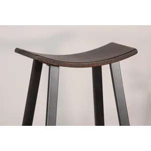 NEWPORT 30"H Stool, Wood Seat