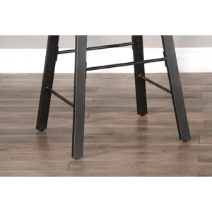 NEWPORT 30"H Stool, Wood Seat