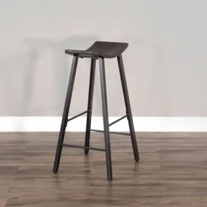 NEWPORT 30"H Stool, Wood Seat