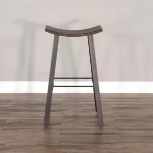 NEWPORT 30"H Stool, Wood Seat