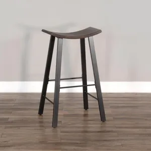 NEWPORT 30"H Stool, Wood Seat