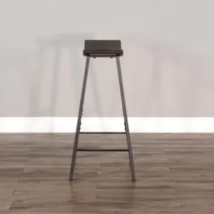 NEWPORT 30"H Stool, Wood Seat