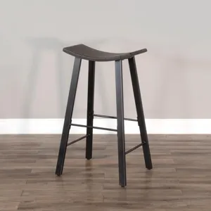 NEWPORT 30"H Stool, Wood Seat