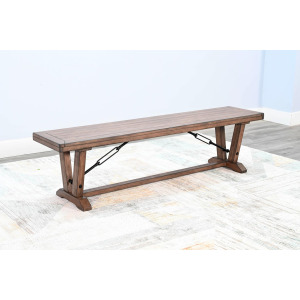 Yellowstone Bench w/ Turnbuckles, Wood Seat