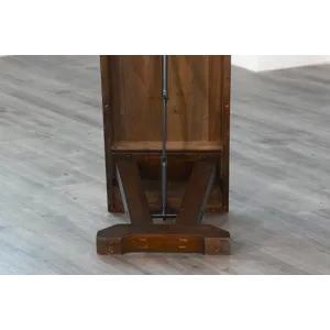 HOMESTEAD Bench w/ Turnbuckles, Wood Seat