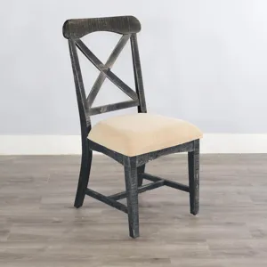 Marina Black Sand Chair, Cushion Seat