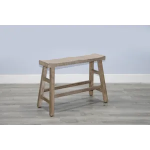 MARINA Beach Pebble 24"H Bench, 9" Wood Seat