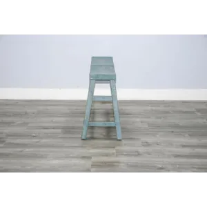 Marina Sea Grass 24"H Bench, 9" Wood Seat