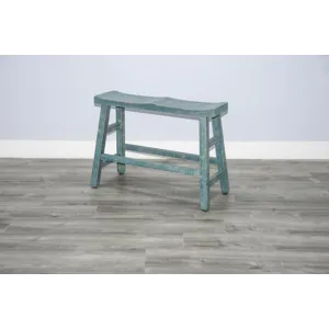Marina Sea Grass 24"H Bench, 9" Wood Seat