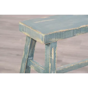 Marina Sea Grass 24"H Bench, 9" Wood Seat