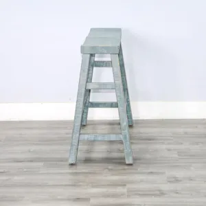 MARINA Sea Grass 30'H Bench, Wood Seat