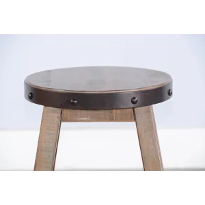 San Diego 24"H Stool, Wood Seat