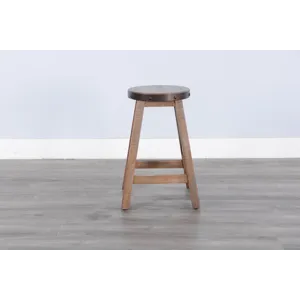 San Diego 24"H Stool, Wood Seat