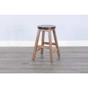 San Diego 24"H Stool, Wood Seat
