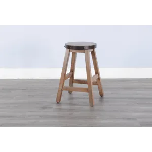 San Diego 24"H Stool, Wood Seat