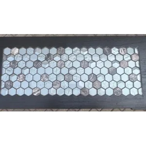 GEOVANNI Buffet w/ Tile Insert on Top w/  Drop Leaves on End