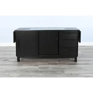 GEOVANNI Buffet w/ Tile Insert on Top w/  Drop Leaves on End