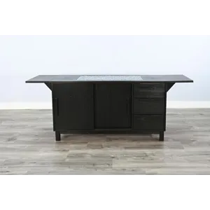 GEOVANNI Buffet w/ Tile Insert on Top w/  Drop Leaves on End