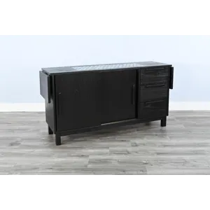 GEOVANNI Buffet w/ Tile Insert on Top w/  Drop Leaves on End