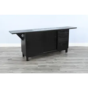 GEOVANNI Buffet w/ Tile Insert on Top w/  Drop Leaves on End