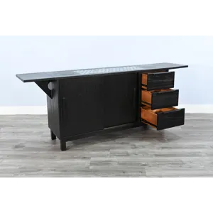 GEOVANNI Buffet w/ Tile Insert on Top w/  Drop Leaves on End