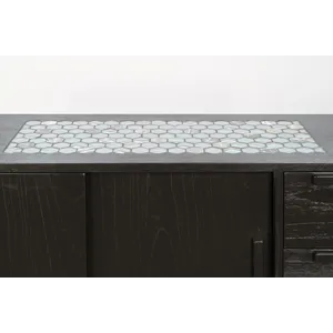 GEOVANNI Buffet w/ Tile Insert on Top w/  Drop Leaves on End