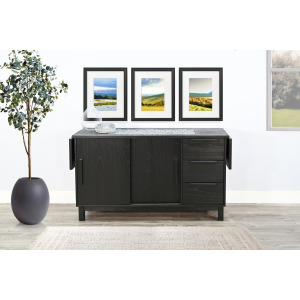 GEOVANNI Buffet w/ Tile Insert on Top w/  Drop Leaves on End