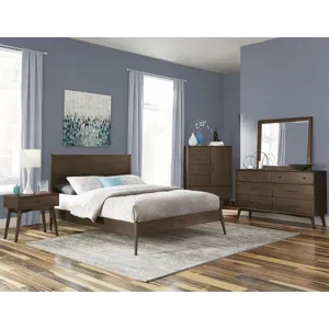 American Modern Eastern 3 PC Queen Panel Bed