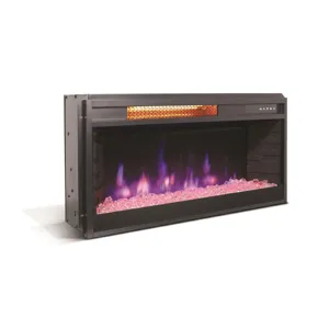 28" Crystal Fireplace Insert