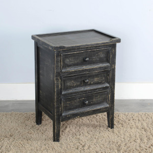 Marina Black Sand End Table