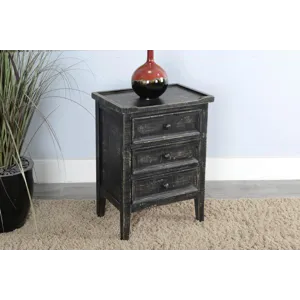 Marina Black Sand End Table