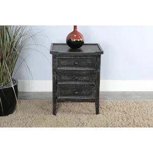 Marina Black Sand End Table