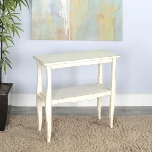 MARINA White Sand Side Table