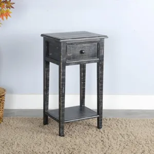 MARINA Black Sand Side Table