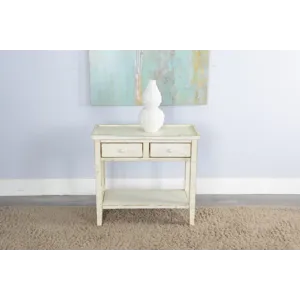 MARINA White Sand Side Table