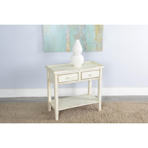 MARINA White Sand Side Table