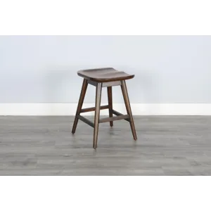 24"H Stool w/ Saddle Seat