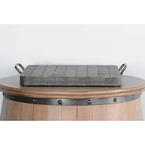 Marina Black Sand Ottoman Tray
