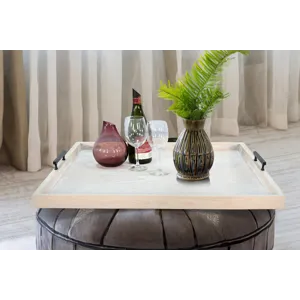 Square Tessa Ottoman Tray