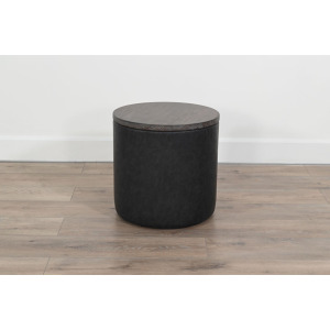 Malibu Pouf Accent Table/Stool w/Storage
