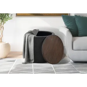 Malibu Pouf Accent Table/Stool w/Storage
