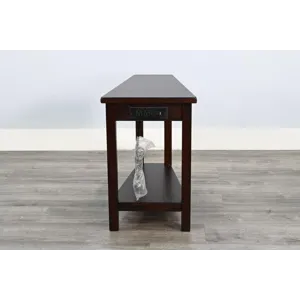 Santa Fe Chair Side Table w/ Power Strip