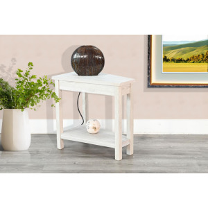 Chair Side Table w/ Power Strip