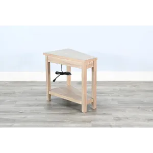 Chair Side Table W/ Power Strip