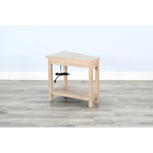 Chair Side Table W/ Power Strip