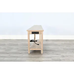 Chair Side Table W/ Power Strip