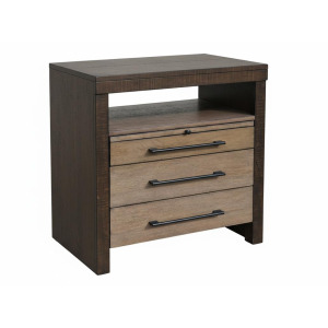 BOISE Night Stand w/Lights & Power